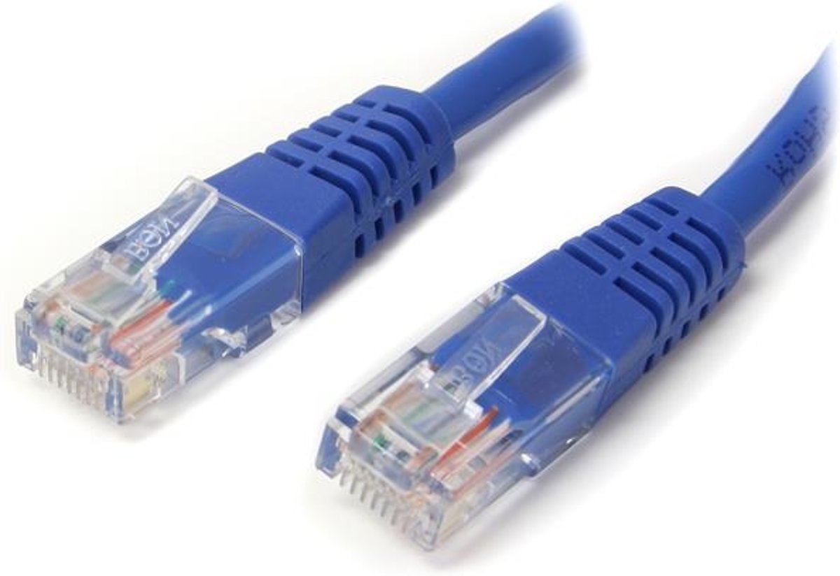 StarTech.com 1,8m Cat 5e gegoten RJ45 UTP netwerkkabel Cat 5e Patchkabel blauw