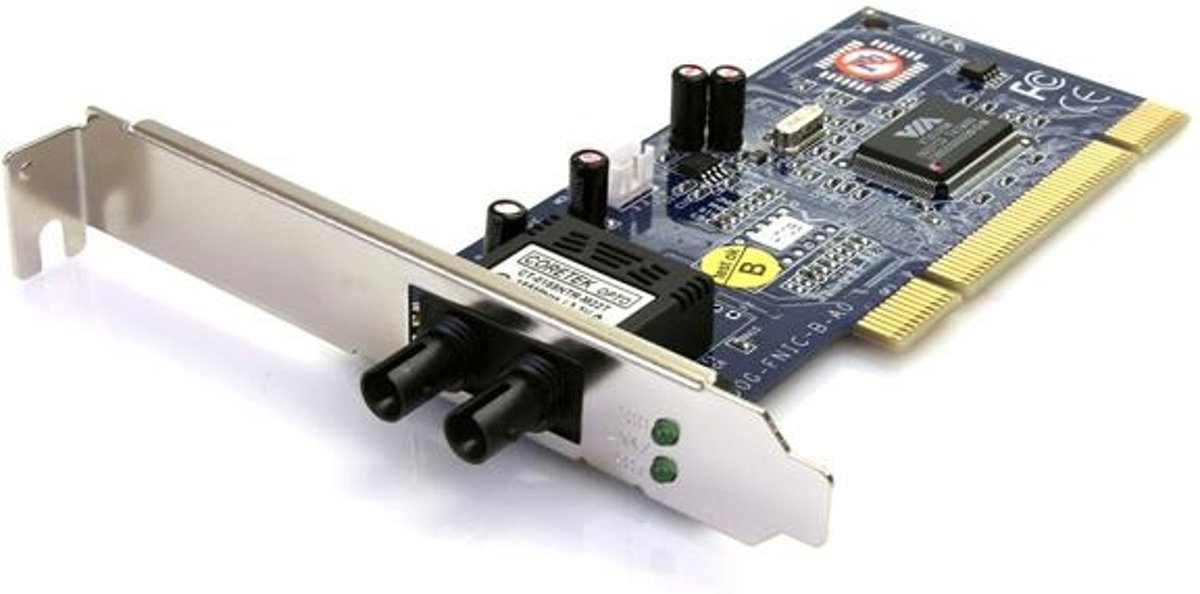 StarTech.com 100 Mbit/s PCI Multi-Mode ST Glasvezel Ethernet Netwerkkaart 2km