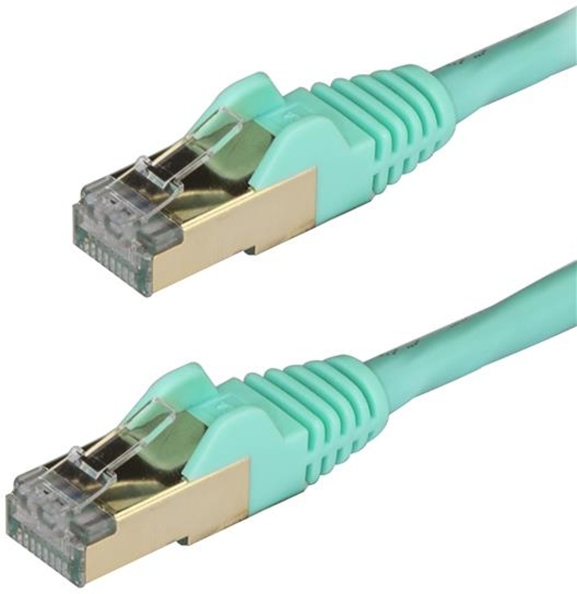 StarTech.com 1m aqua Cat6a Ethernet shielded (STP) Cat6a patchkabel Cat 6a netwerkkabel