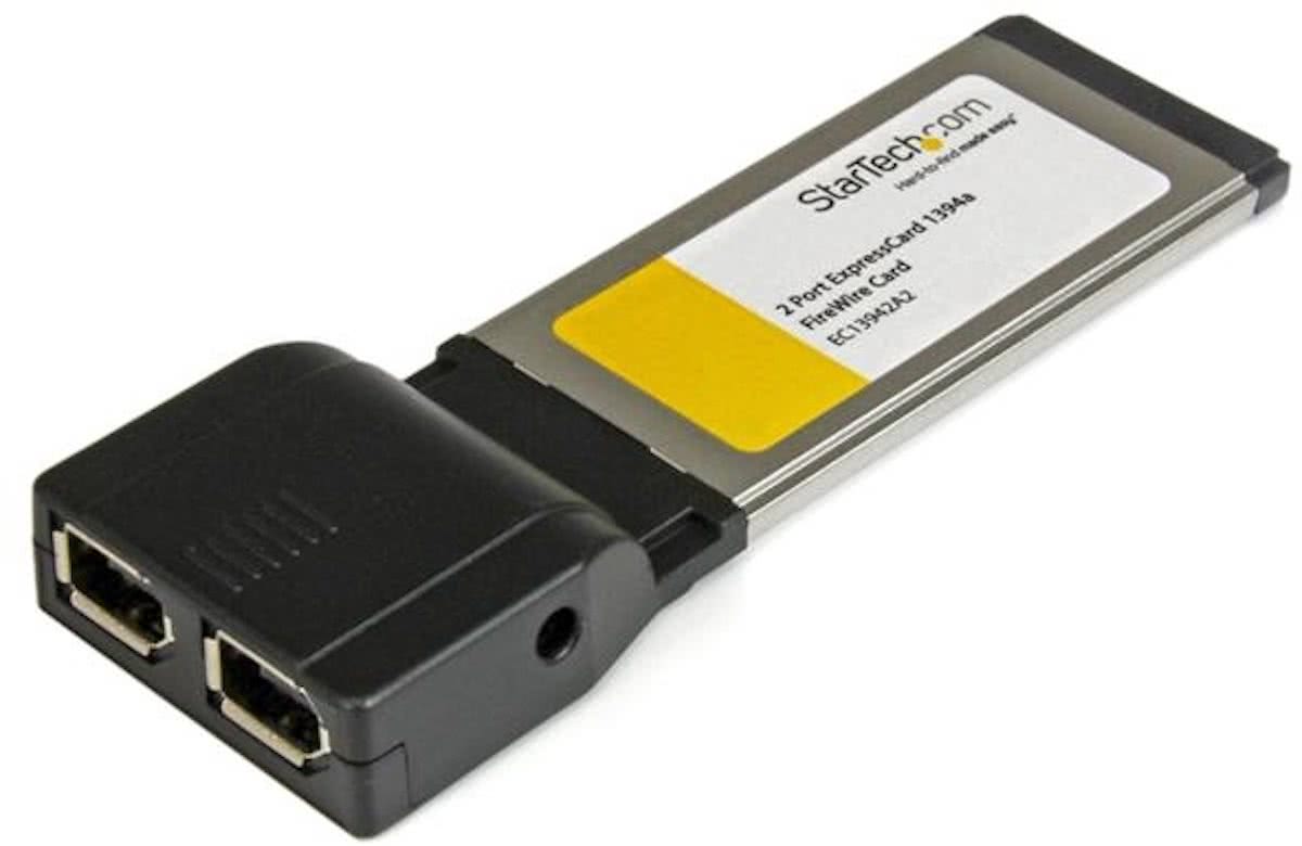 StarTech.com 2-Poort ExpressCard 1394a FireWire Laptop Adapterkaart