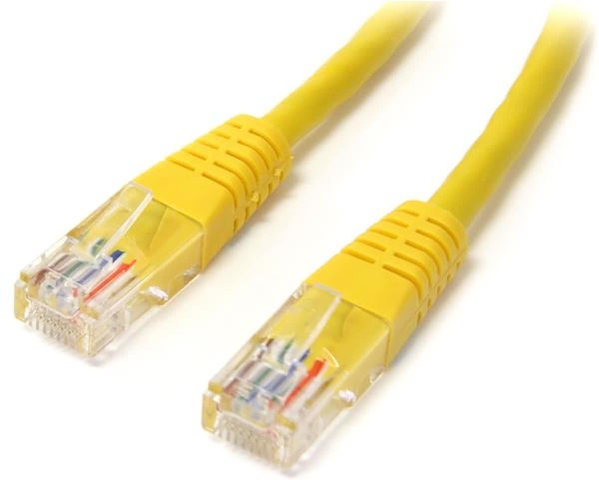 StarTech.com 2 ft Yellow Molded Category 5e (350 MHz) UTP Patch Cable 0.61m Geel netwerkkabel