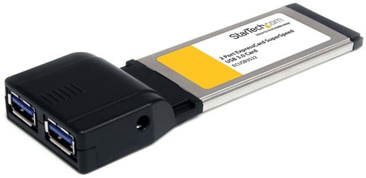 StarTech.com 2-poorts ExpressCard SuperSpeed USB 3.0 kaartadapter met UASP-ondersteuning