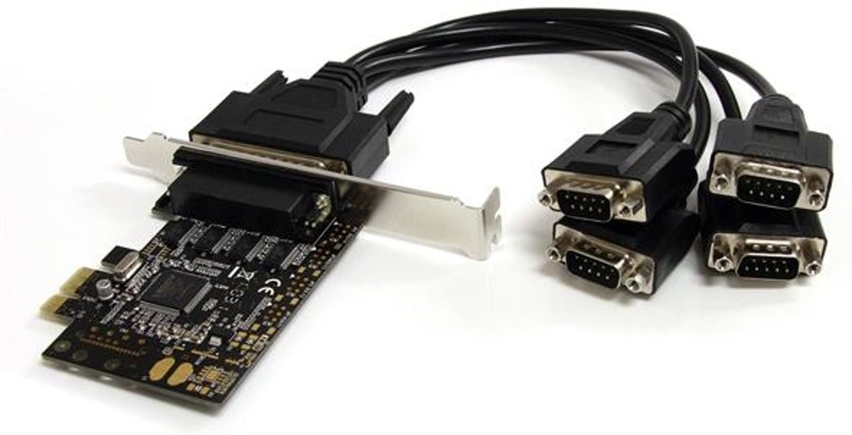 StarTech.com 4-poort RS232 PCI Express Seriële Kaart met Breakout-kabel