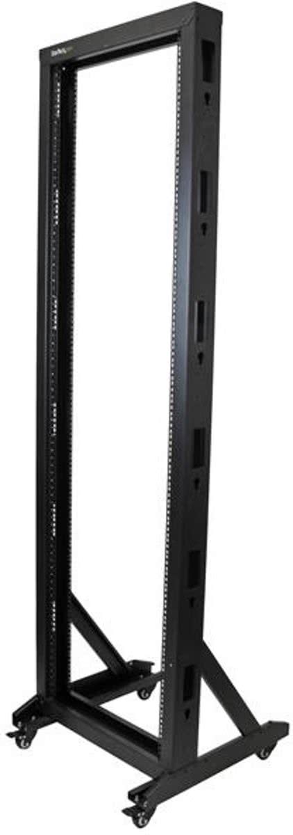 StarTech.com 42U Open Server Rack Frame met zwenkwielen Serverkast met 2 stijlen