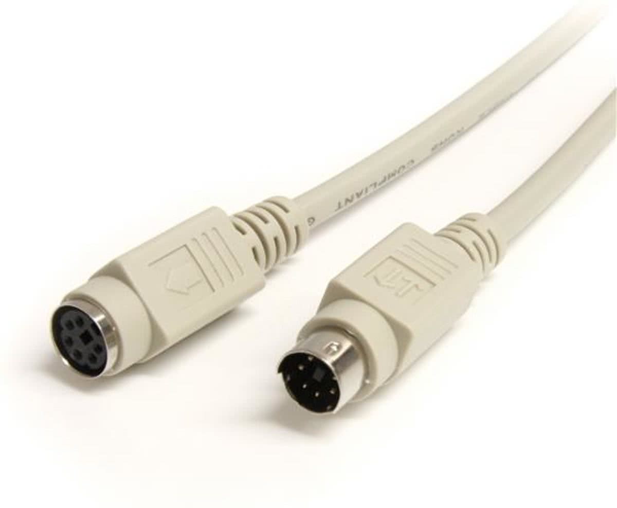 StarTech.com 6 ft. PS/2 Keyboard/Mouse Extension Cable 1.83m Beige PS/2-kabel