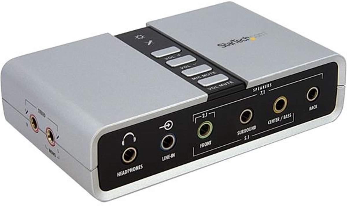 StarTech.com 7.1 USB Audio-adapter Externe Geluidskaart met SPDIF Digitale Audio