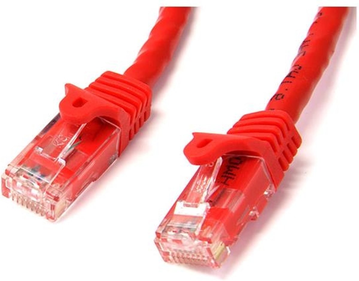 StarTech.com 7.62m Cat6 UTP 7.62m Rood netwerkkabel