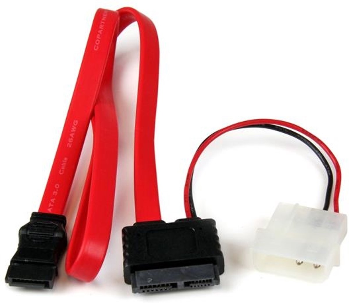 StarTech.com 90 cm Slimline SATA naar SATA Adapter met LP4 Voeding