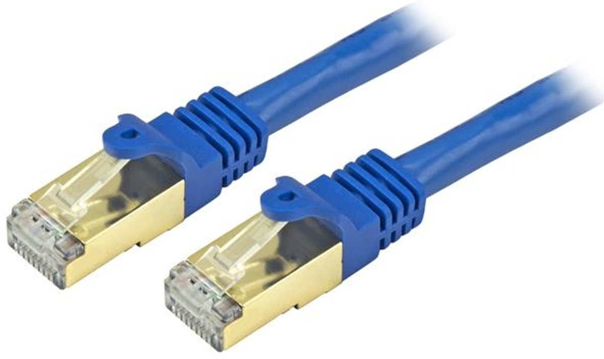 StarTech.com C6ASPAT7BL netwerkkabel 2,13 m Cat6a U/FTP (STP) Blauw