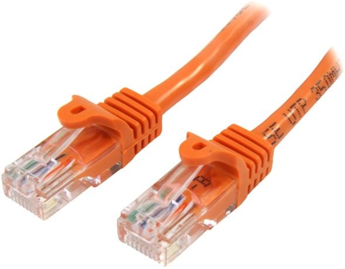 StarTech.com Cat5e Ethernet met snagless RJ45 connectors UTP kabel 7m oranje netwerkkabel