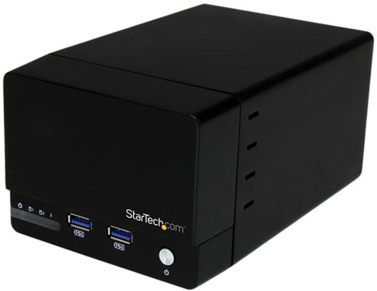 StarTech.com USB 3.0 dubbele 3,5 inch SATA III harde schijf RAID-behuizing met USB-hub met snelladen & UASP