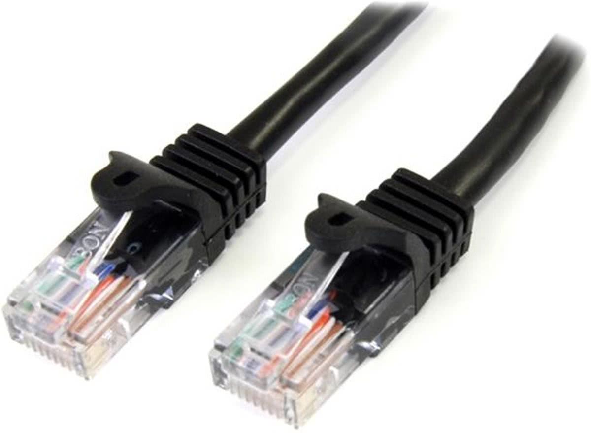 Startech 45PAT1MBK - Cat 5 UTP-kabel - RJ45 - 1 m - Zwart