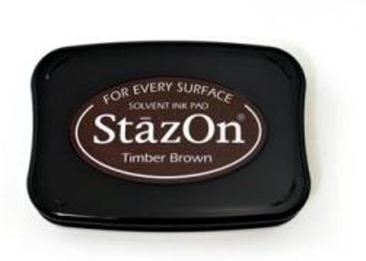 Stazon sneldrogend stempelkussen Timber Brown