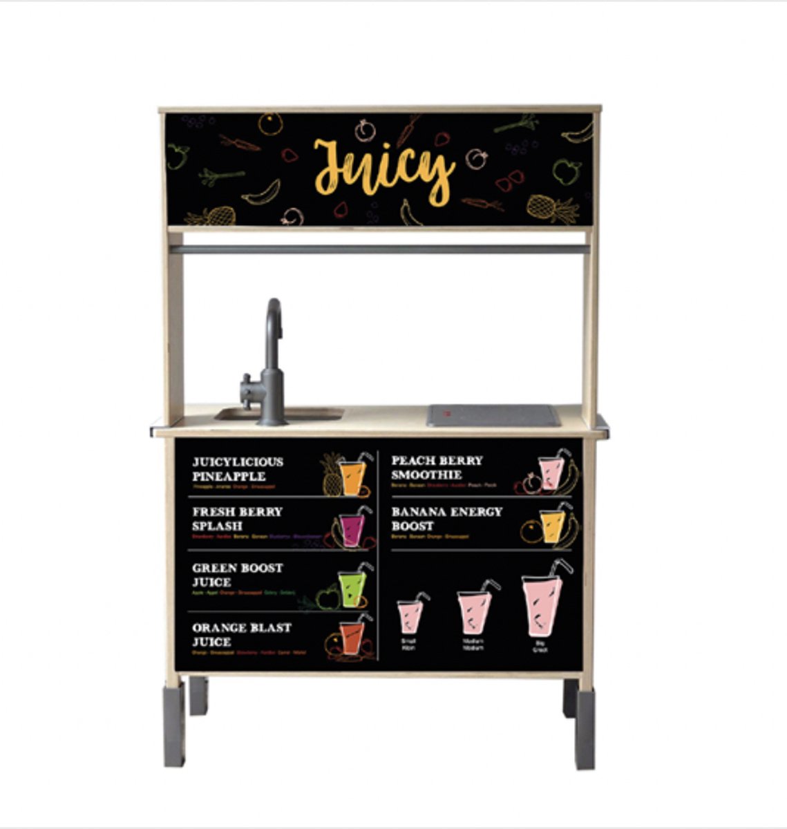 Keuken Stickers - Juicy Bar Sticker Set Ikea Düktig keukentje