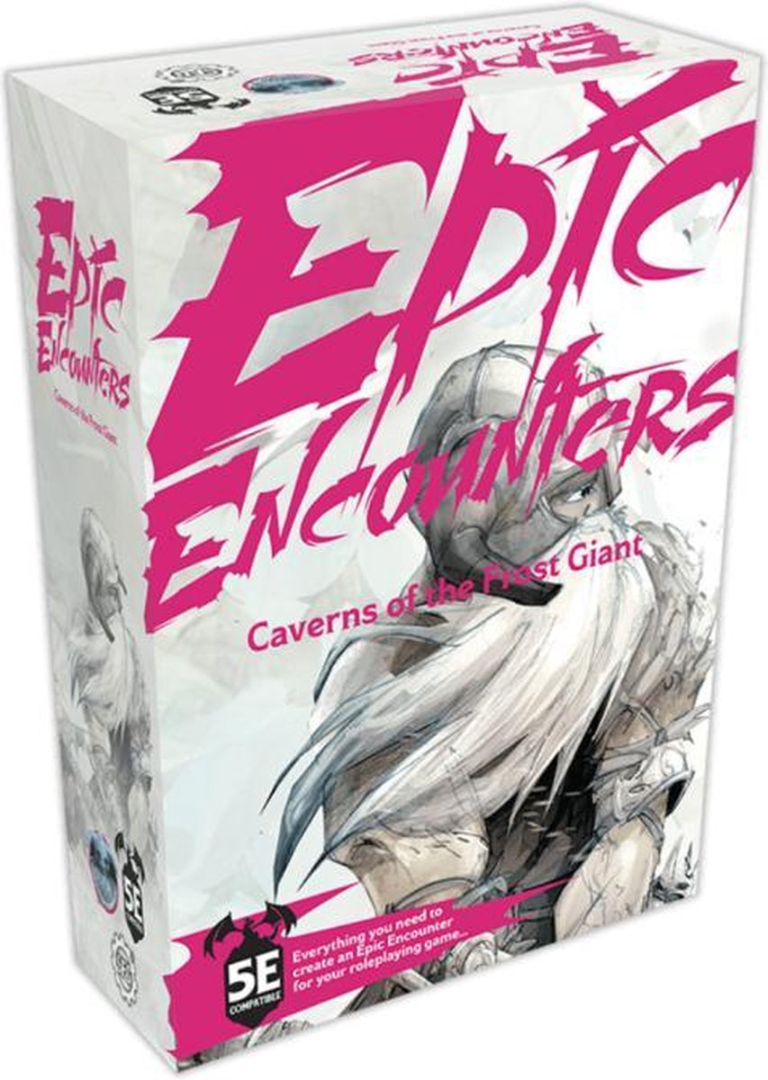 Epic Encounters - Caverns of the Frost Giant - Dungeons and Dragons 5e - Adventure set, miniatures, DM Guide, Tokens, Dubbelzijdige Playmat