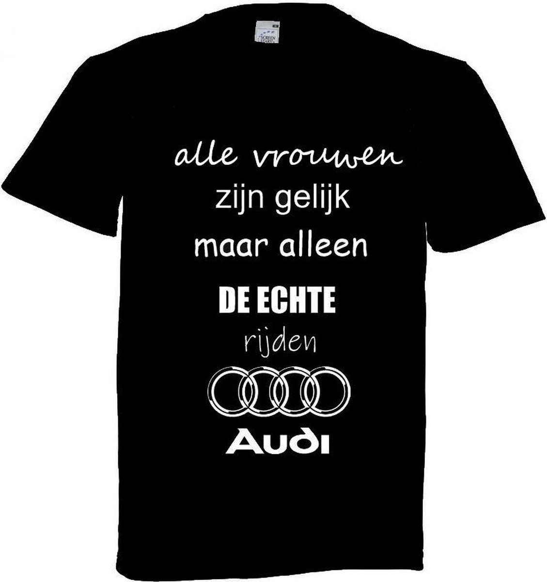 Audi T-shirt maat L - Alle vrouwen zijn gelijk