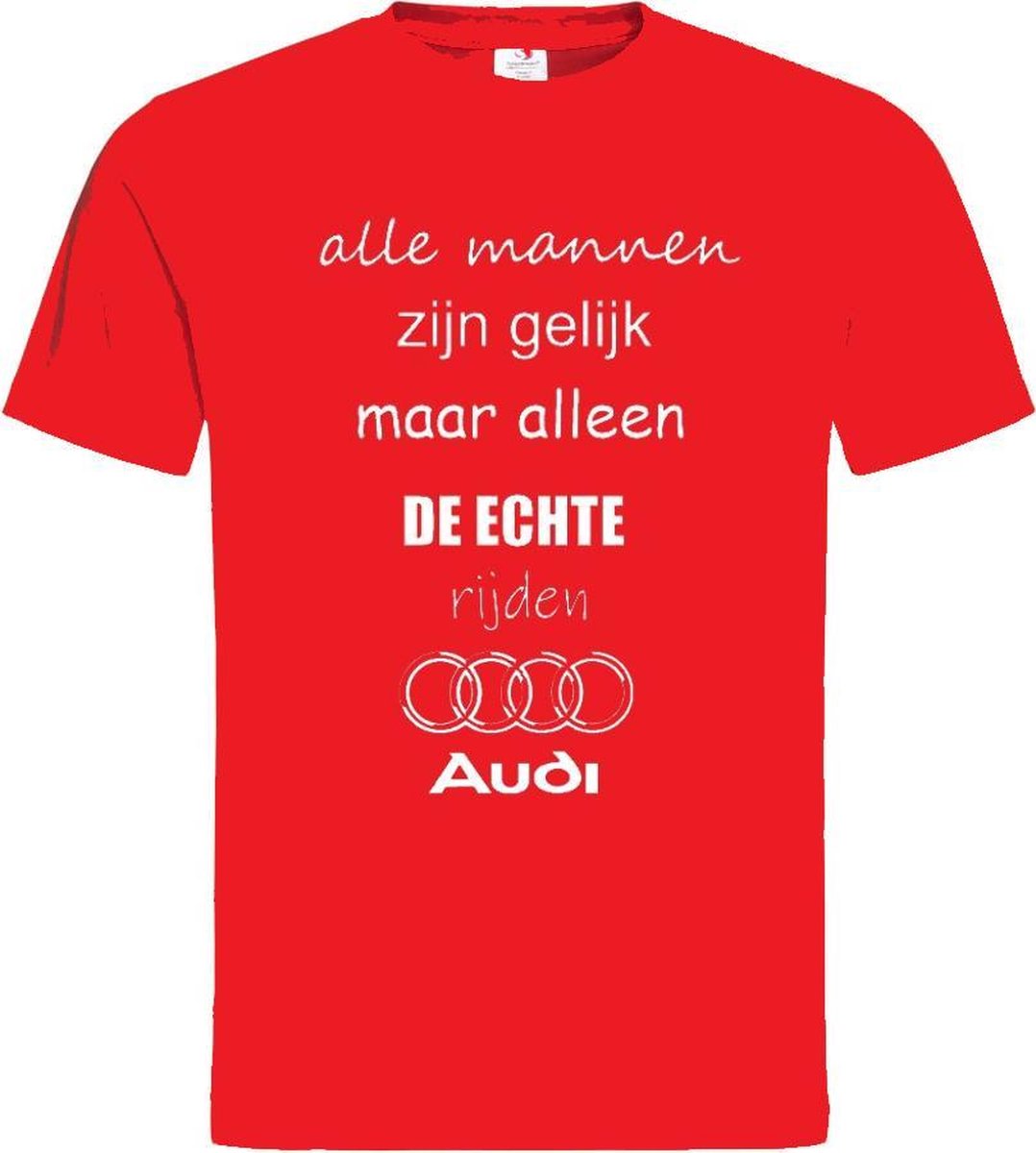 T-shirt met audi logo maat 3XL