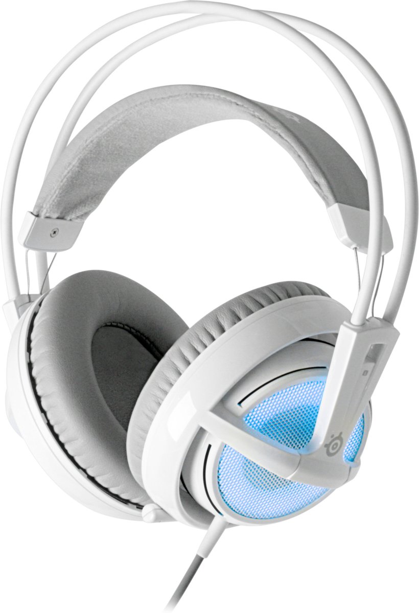 Steelseries Siberia V2 Frost Blue Illuminated Wired Stereo Gaming Headset - Wit (PC + PS4 + MAC)