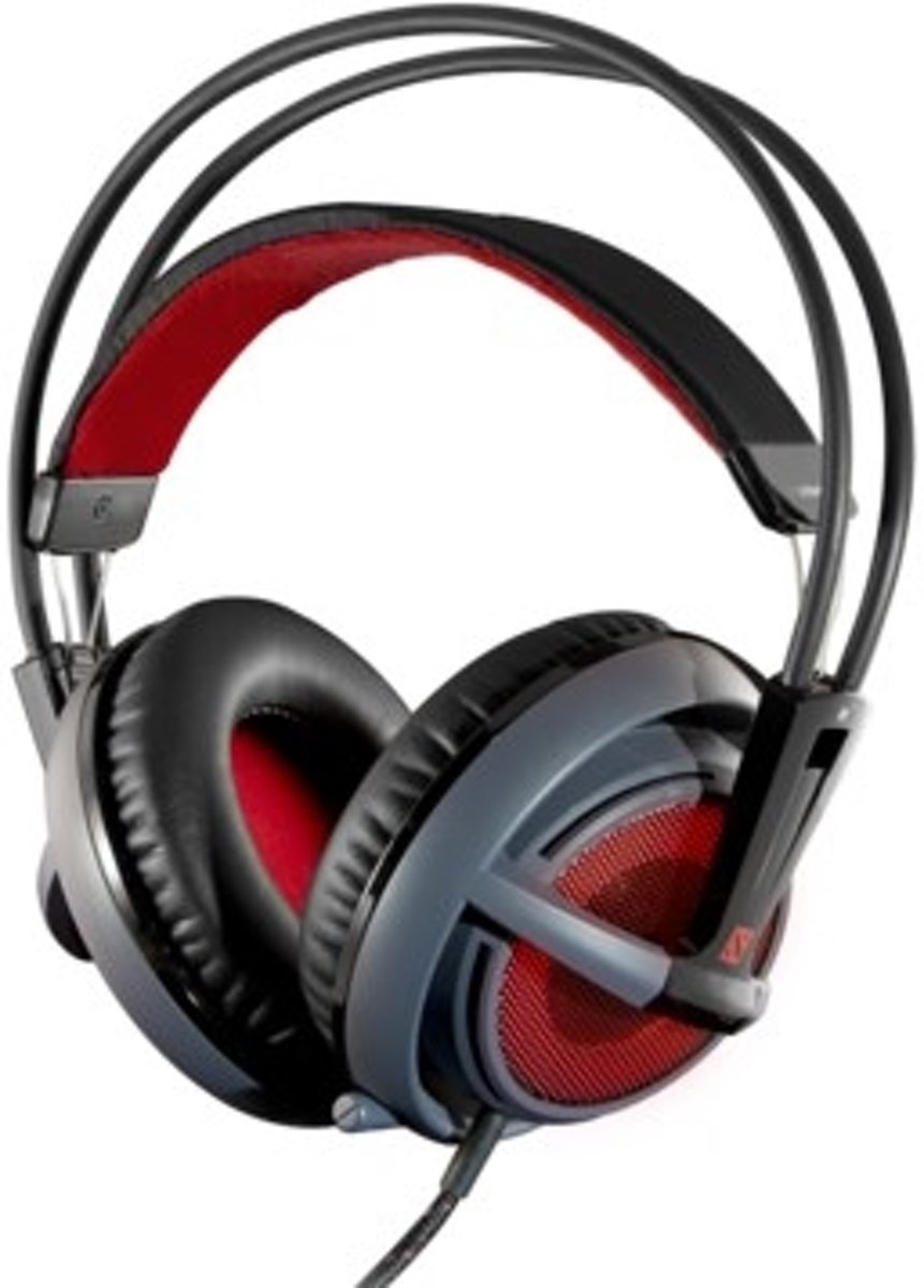 Steelseries Siberia V2 Headset Dota 2 Editie PC - Zwart + Rood