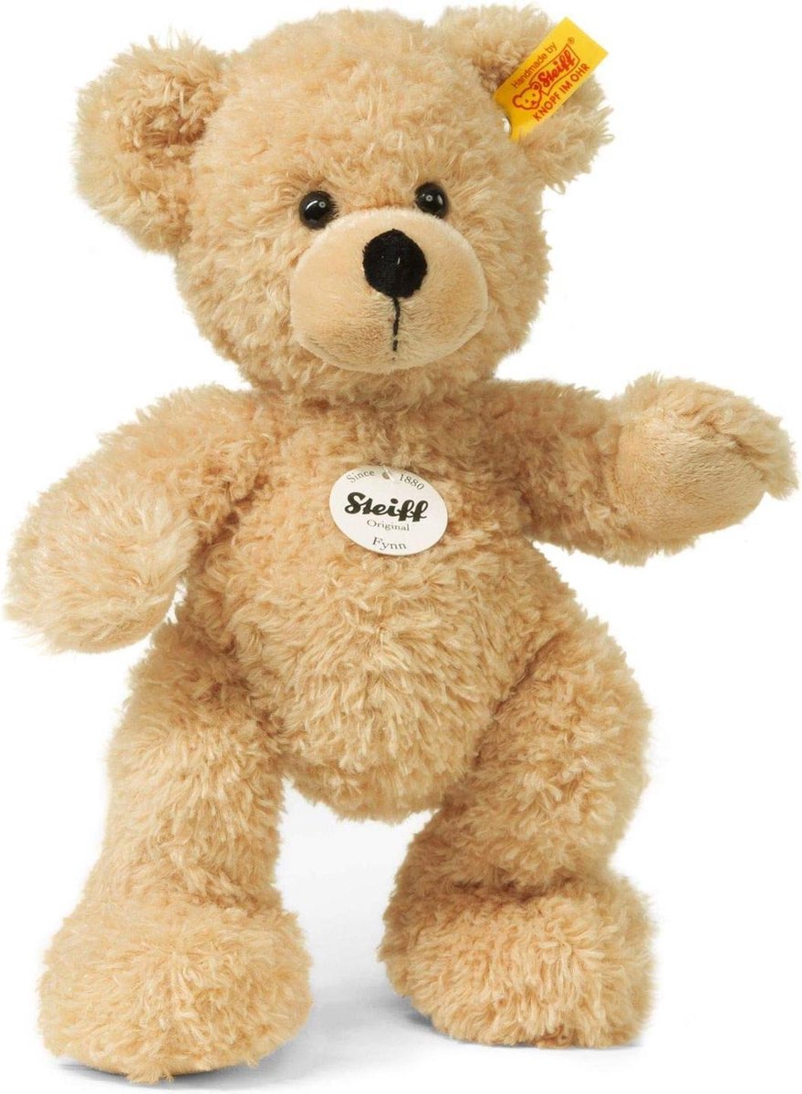 Steiff - Fynn - Teddybeer - Beige knuffelbeer - Pluche, bruine, beer