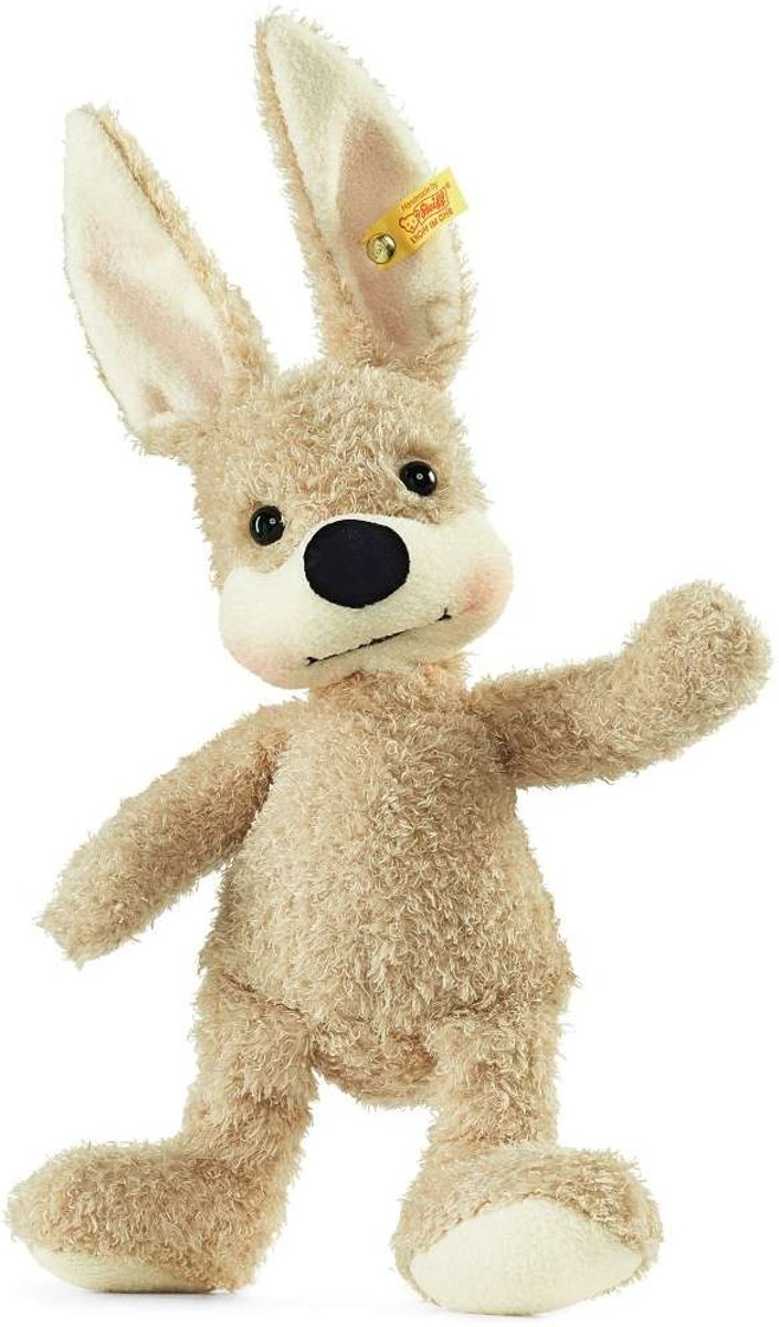 Steiff - Knuffels - Friend-Finder rabbit with rustling foil, beige/green