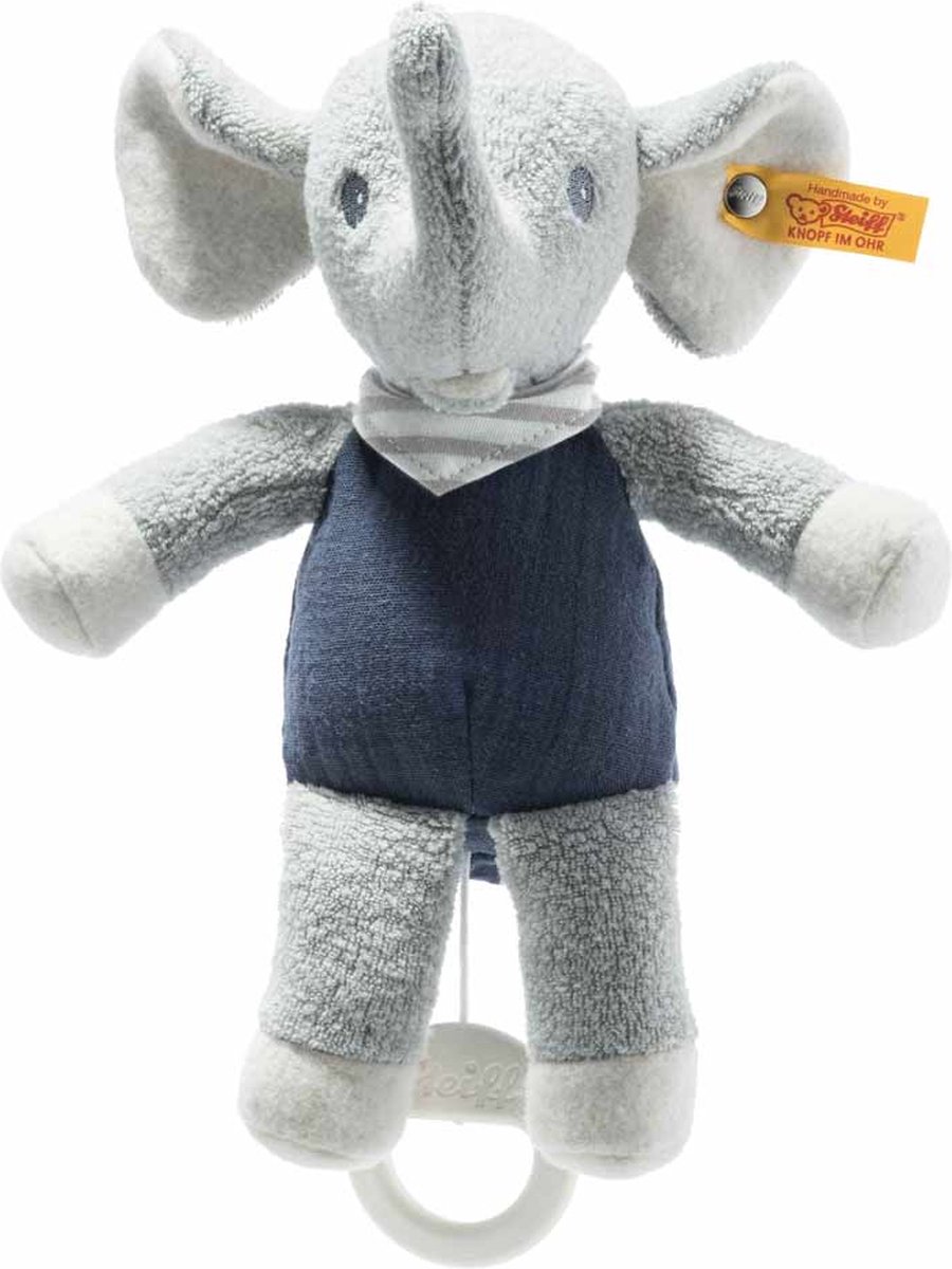 Steiff Eliot Olifant met speeldoosje 22 cm. EAN 242410