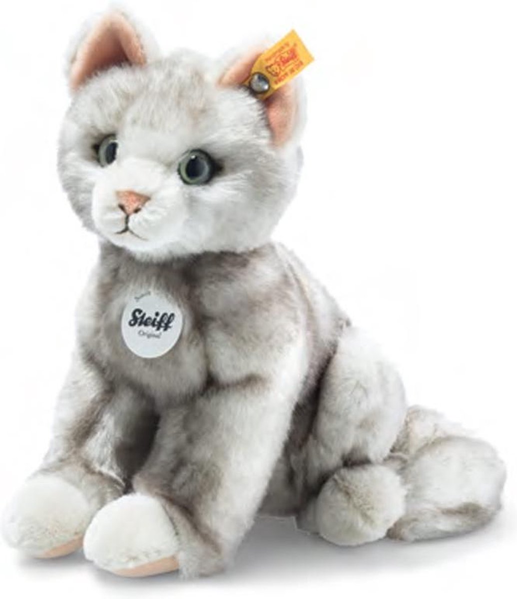 Steiff Filou Kat 21 cm. EAN 122316 knuffeldier, pluche wasbare knuffel