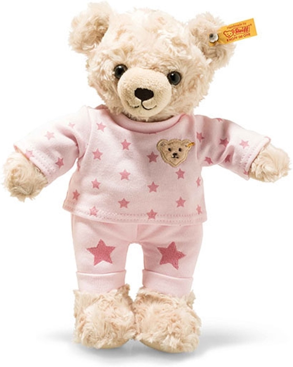 Steiff knuffel Teddy and Me Teddy bear girl with pyjama, light blond/pink - 27cm