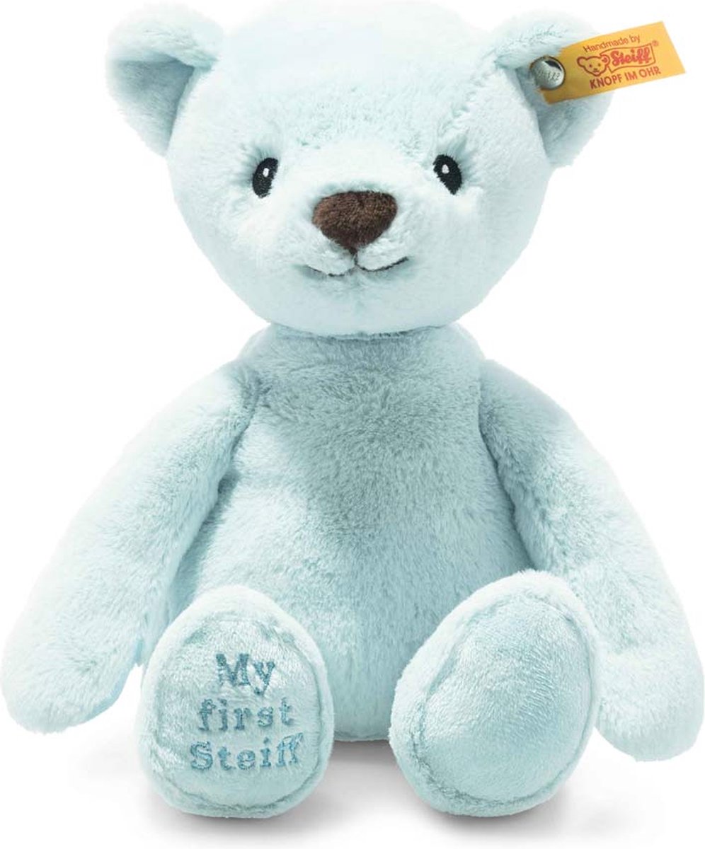 Steiff mijn eerste teddybeer blauw 26 cm. EAN 242144