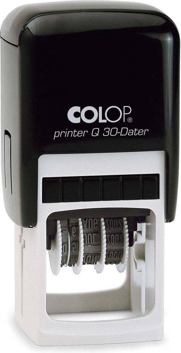 Colop Printer Q30/D Blauw - Stempels - Datum stempel Nederlands - Stempel afbeelding en tekst