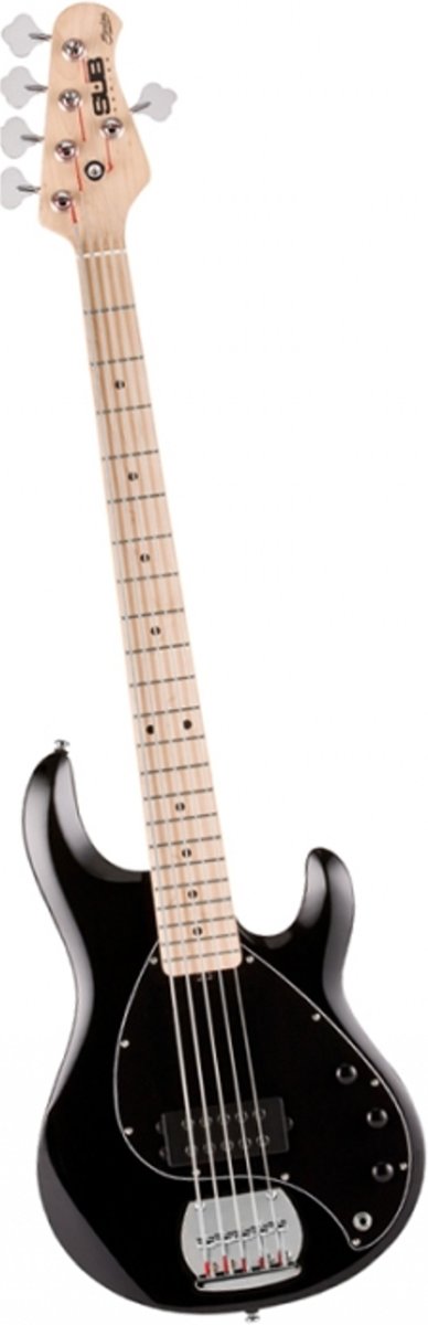 Sterling by Music Man SUB Ray 5 black 5-string basgitaar