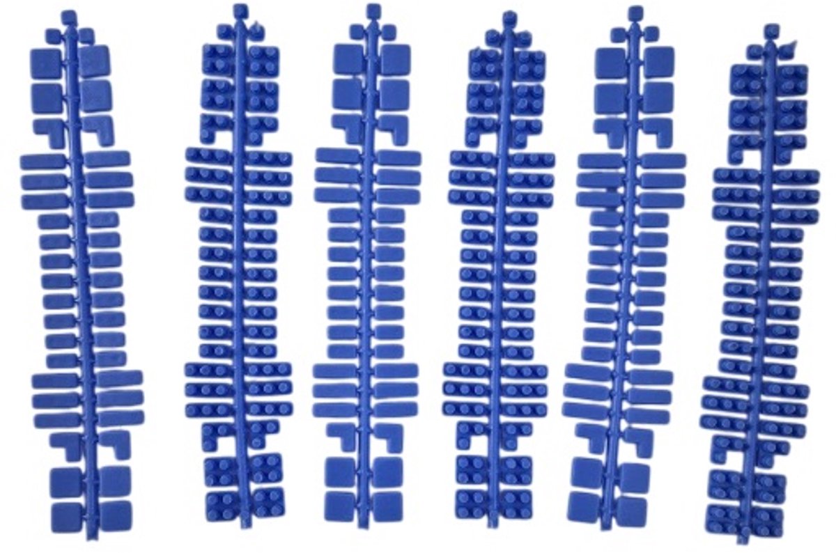  kleurstrips hemelblauw - 6 stuks - pixelsteentjes - past op Stickit en ministeck