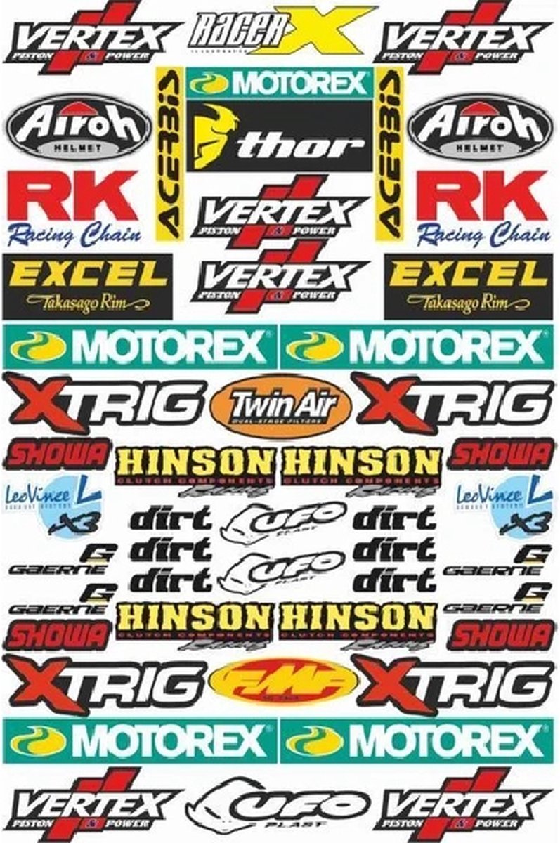 Motor Sponsor Sticker Set