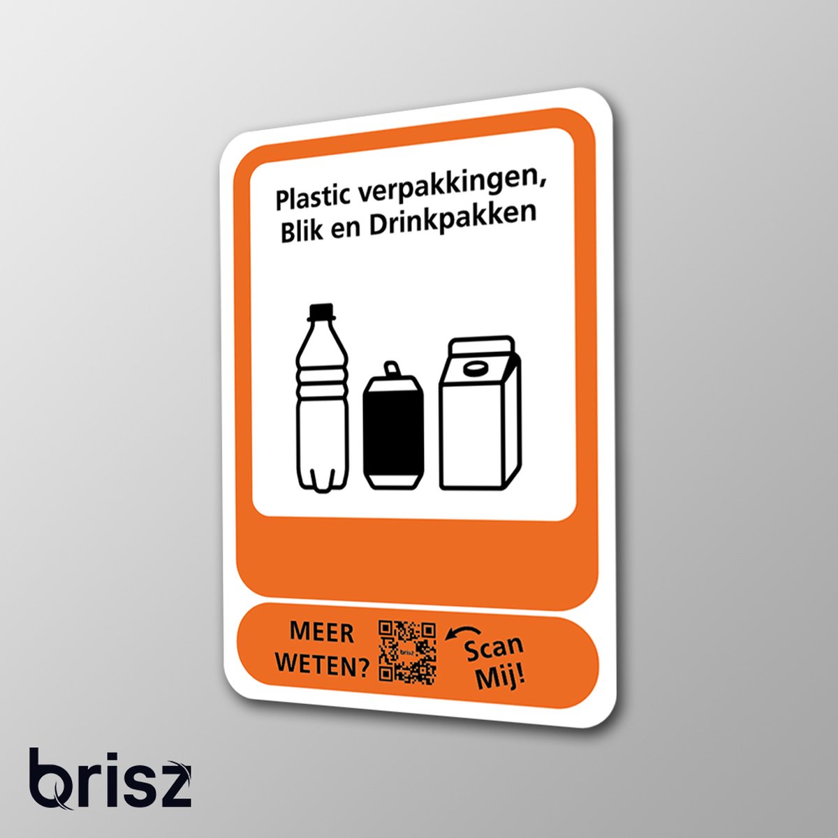 Afvalsticker - Brisz - PMD - A3