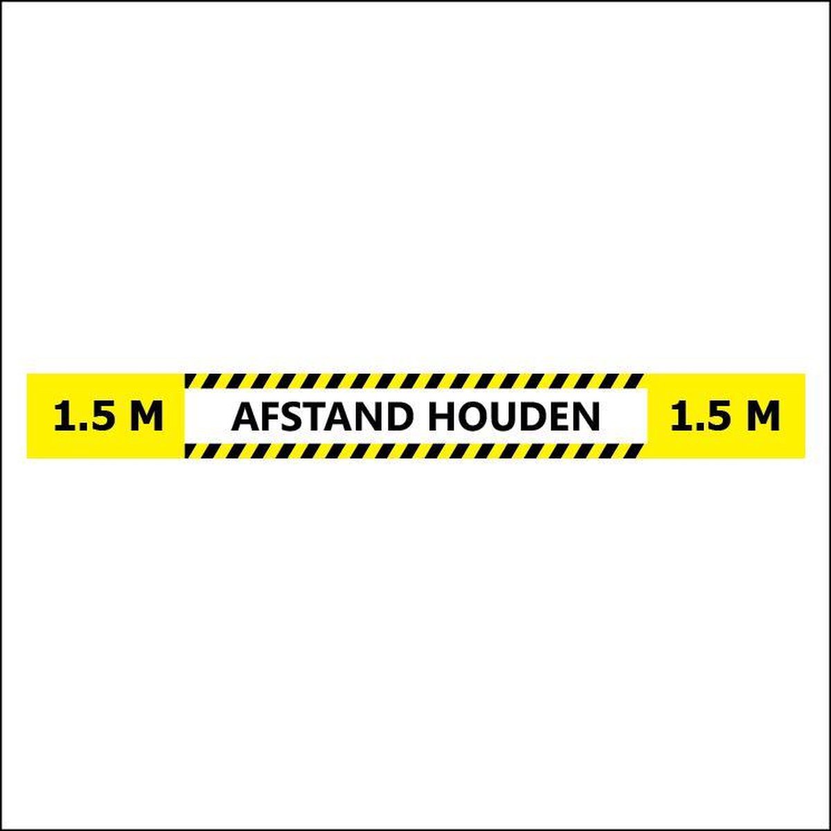 Houd 1,5 Meter Afstand Vloersticker