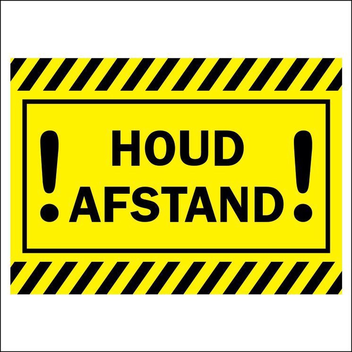 Houd Afstand Vloersticker