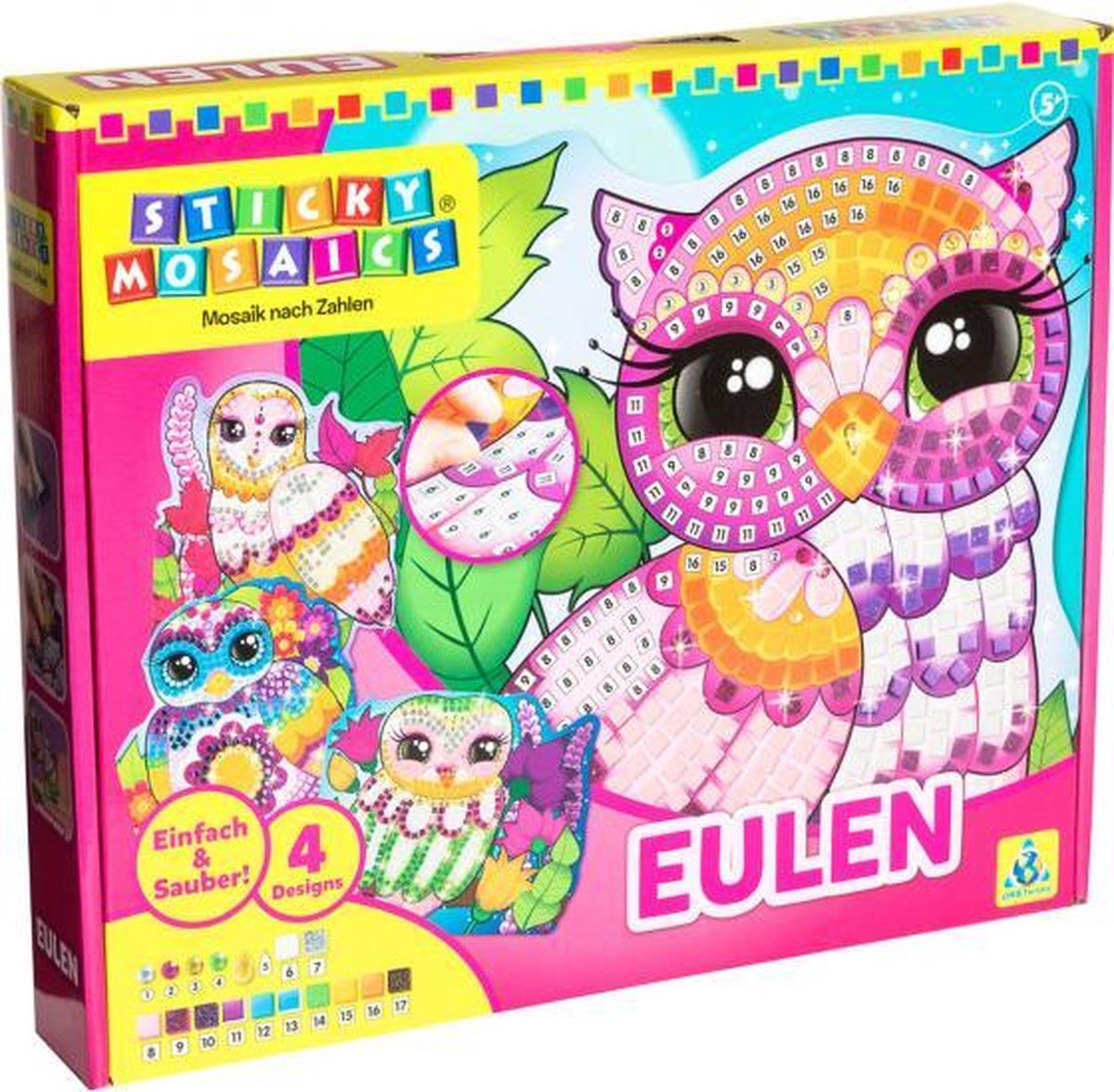 moza√Øeken sticky mosaics uilen junior roze