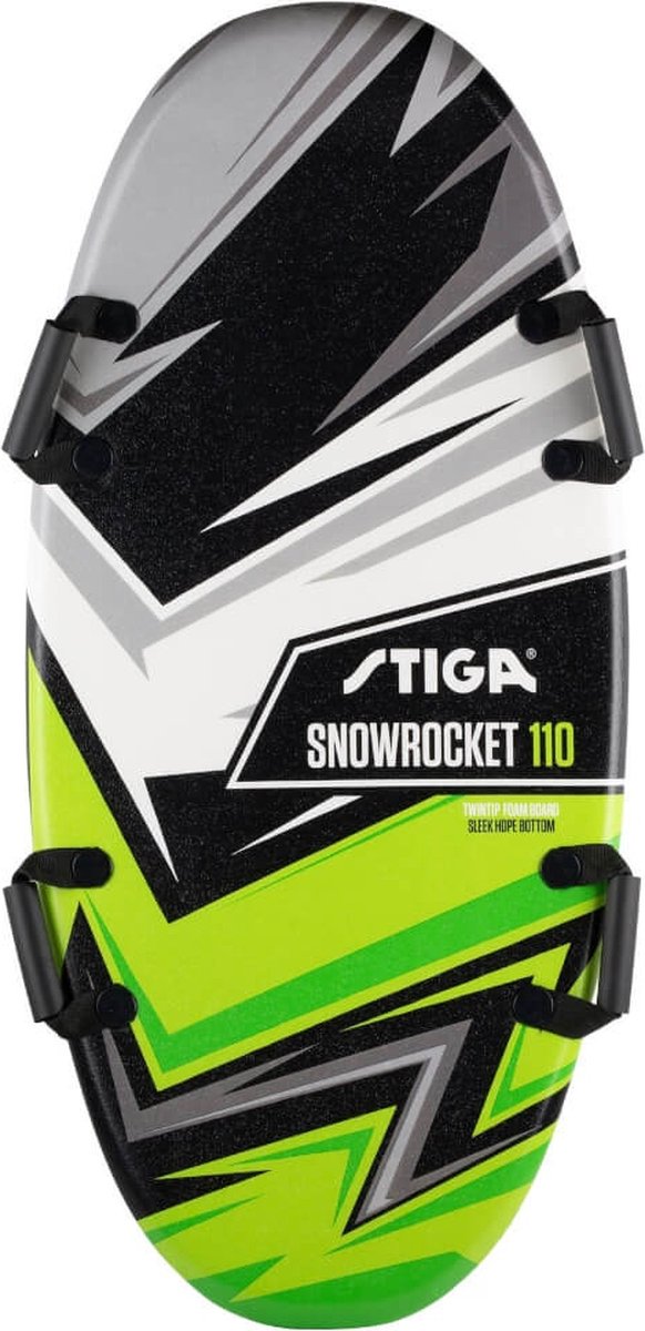   - Snowrocket Speed 110 Groen - 110cm - Sneeuw board /Foam   / Sneeuw mat/ Sneeuw Matrax
