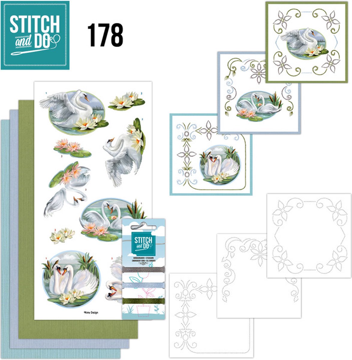 Stitch and Do 178 - Amy Design - Elegant Swans