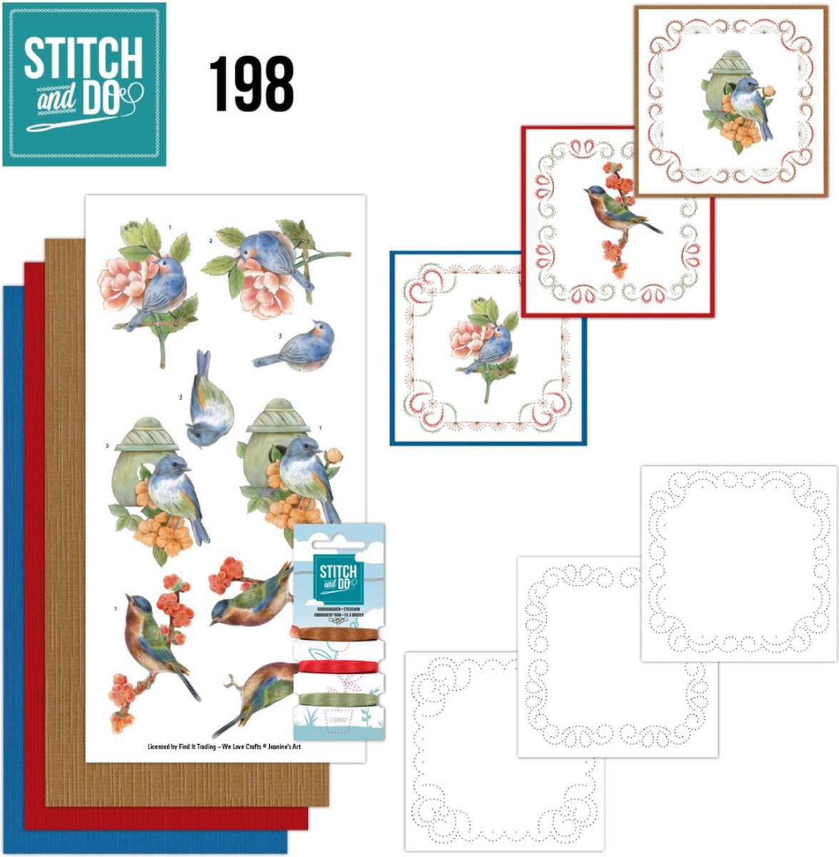 Stitch and Do 198 - Jeanines Art - Vintage Birds