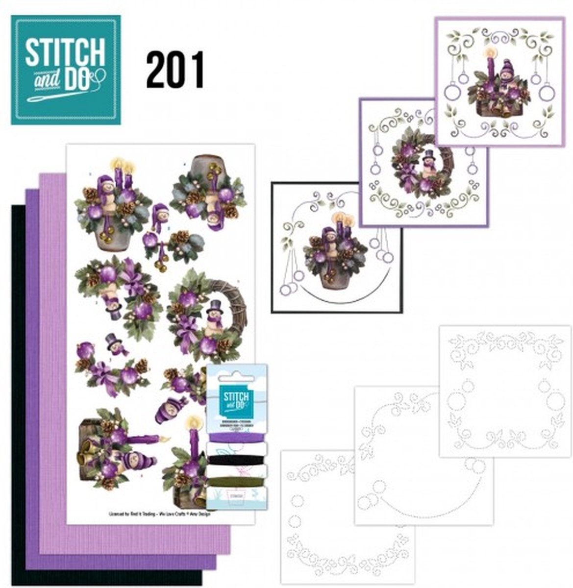 Stitch and Do 201 - Amy Design - Purple Christmas