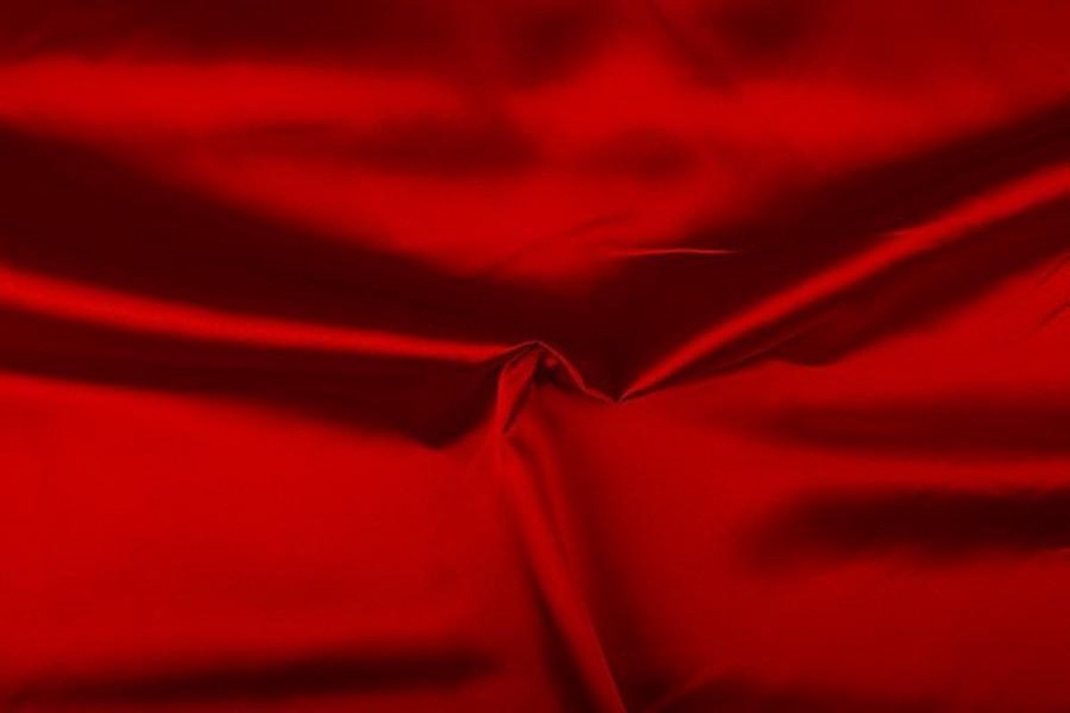 Satijn stof - Rood - 50 meter