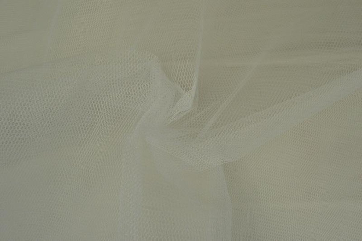 Tule stof - Wit - 150cm breed - 15 meter