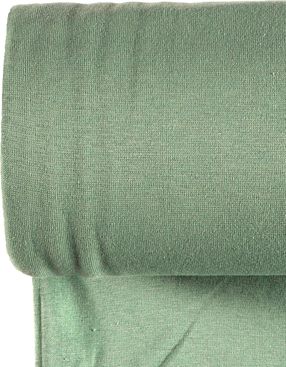 Boordstof Standaard Effen - Donker Mint Groen 021 - 1 meter