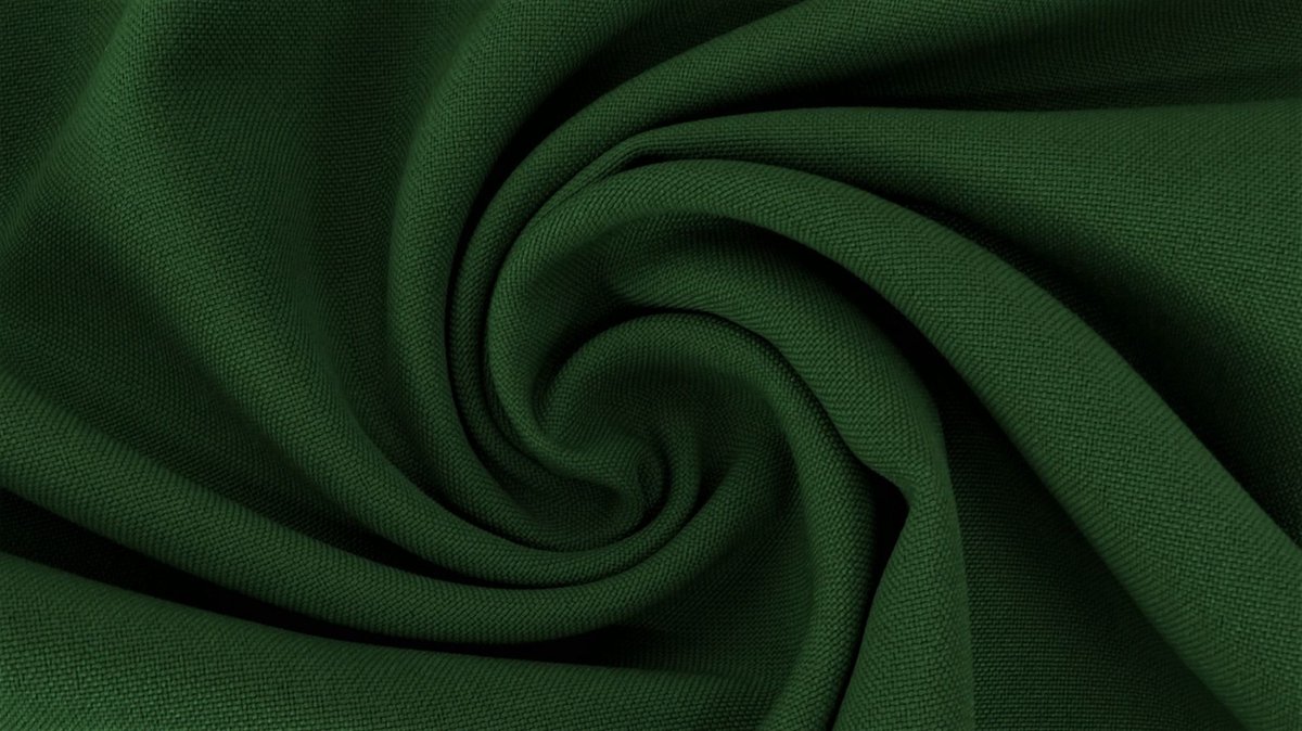 Texturé / Burlington Stof Uni - Donker Groen 124 - 1 Meter