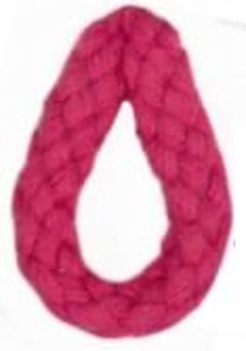  ® Katoen Koord 5mm - Fuchsia 25 meter rol