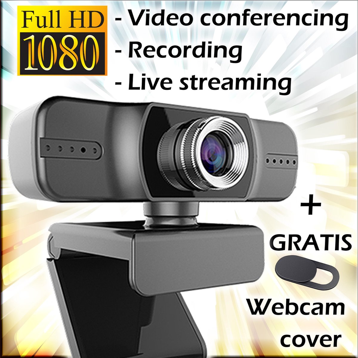 Webcam voor Video conferencing & Live Streaming & Video recording