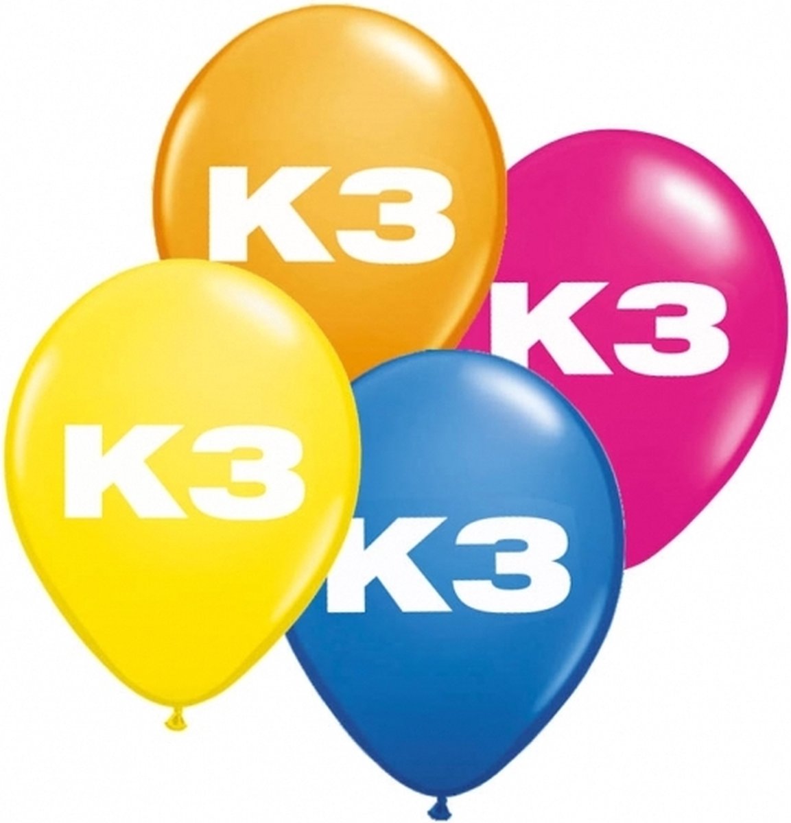 16x stuks K3 feest ballonnen