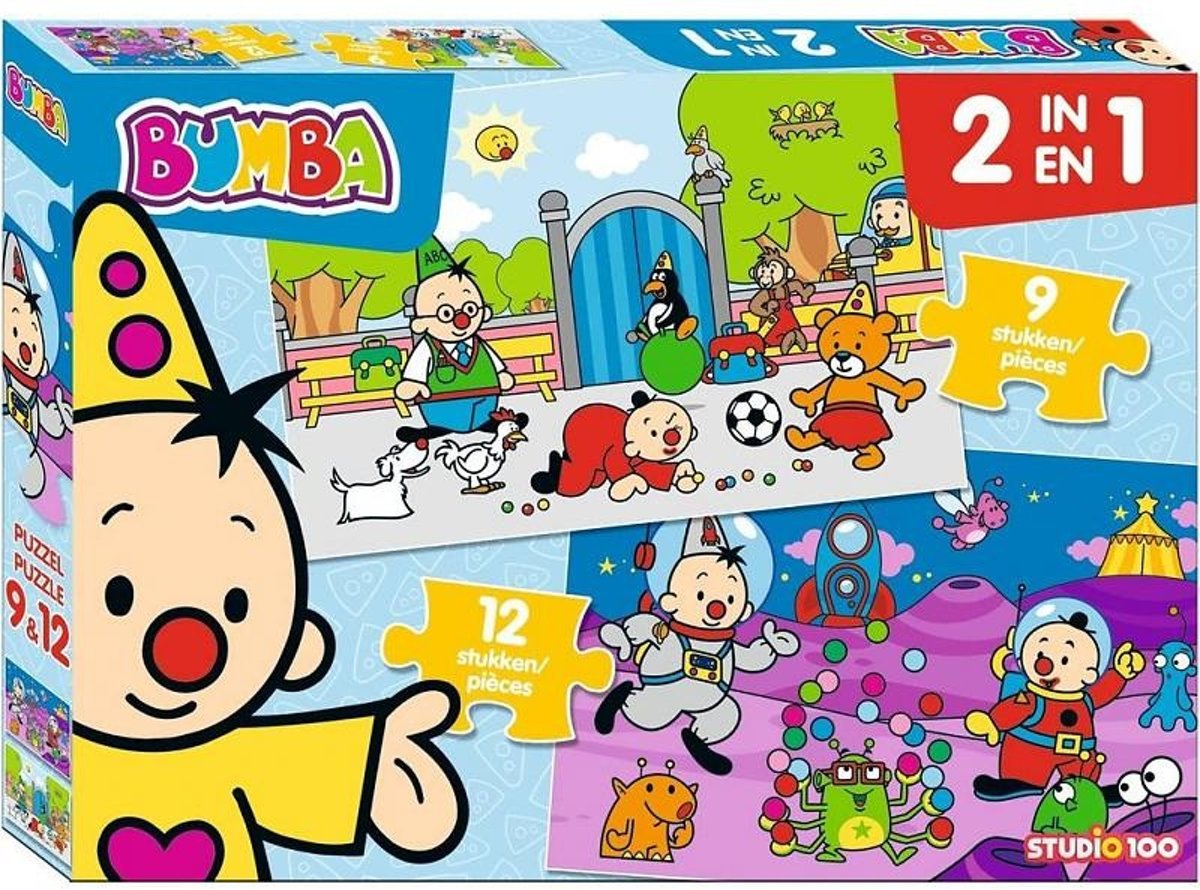 Bumba : 2 in 1 puzzle (9 & 12 pcs)