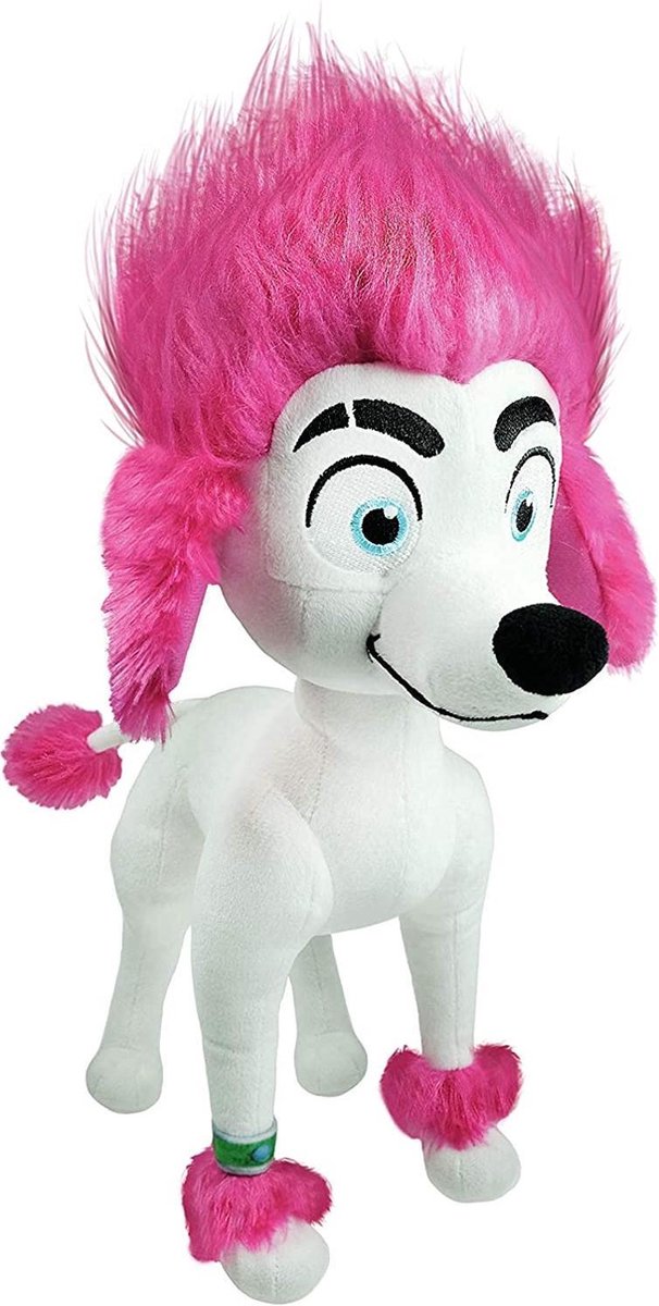   Knuffel 100% Wolf Freddy 30 Cm Pluche Wit/roze